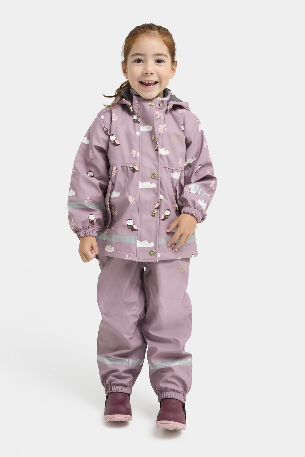Petite Chérie Atelier Amira Gefüttertes Regenset, Elderberry