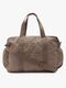 Jollein Embossed Lily Wickeltasche, Milky Coffee