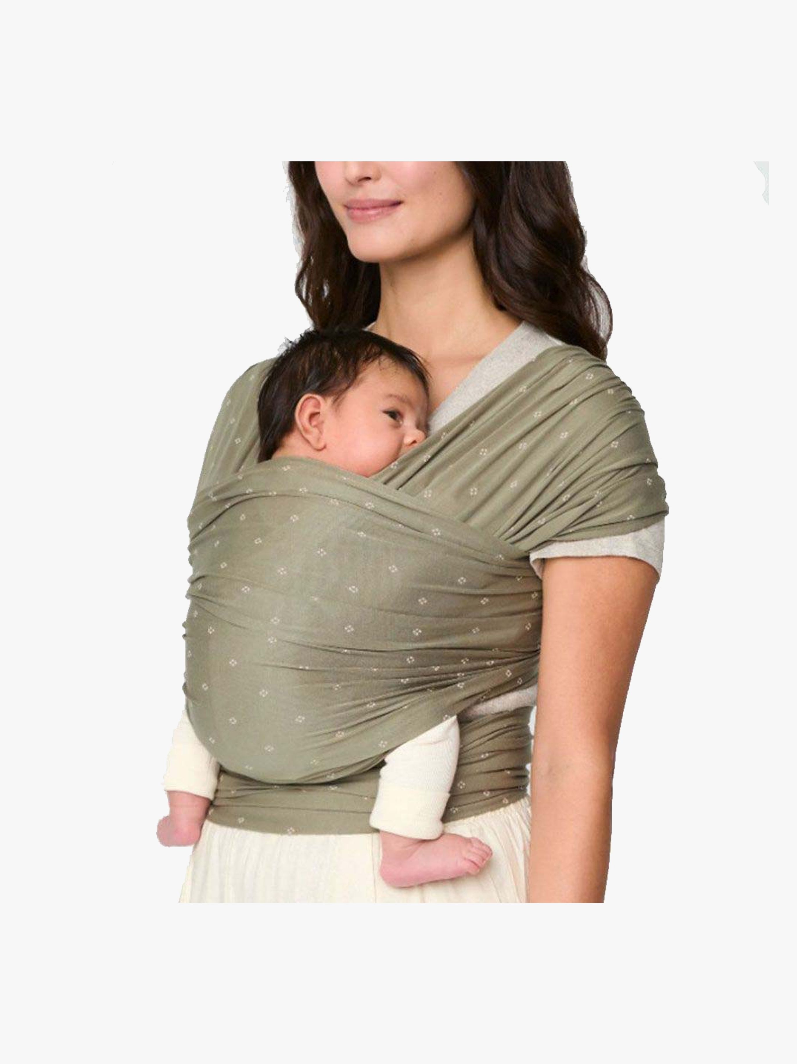 Ergobaby Aura Wrap Knit Tragetuch, Olive Diamonds