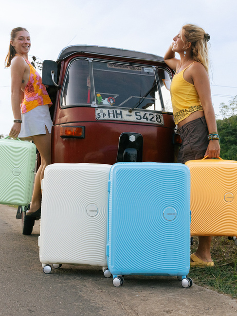 American Tourister Soundbox Spinner Koffer 71,5-81L, Blueberry Fizz