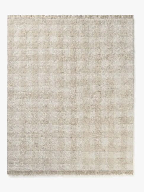 LorenaCanals Waschbar Vichy Teppich 90x120 cm, Ivory