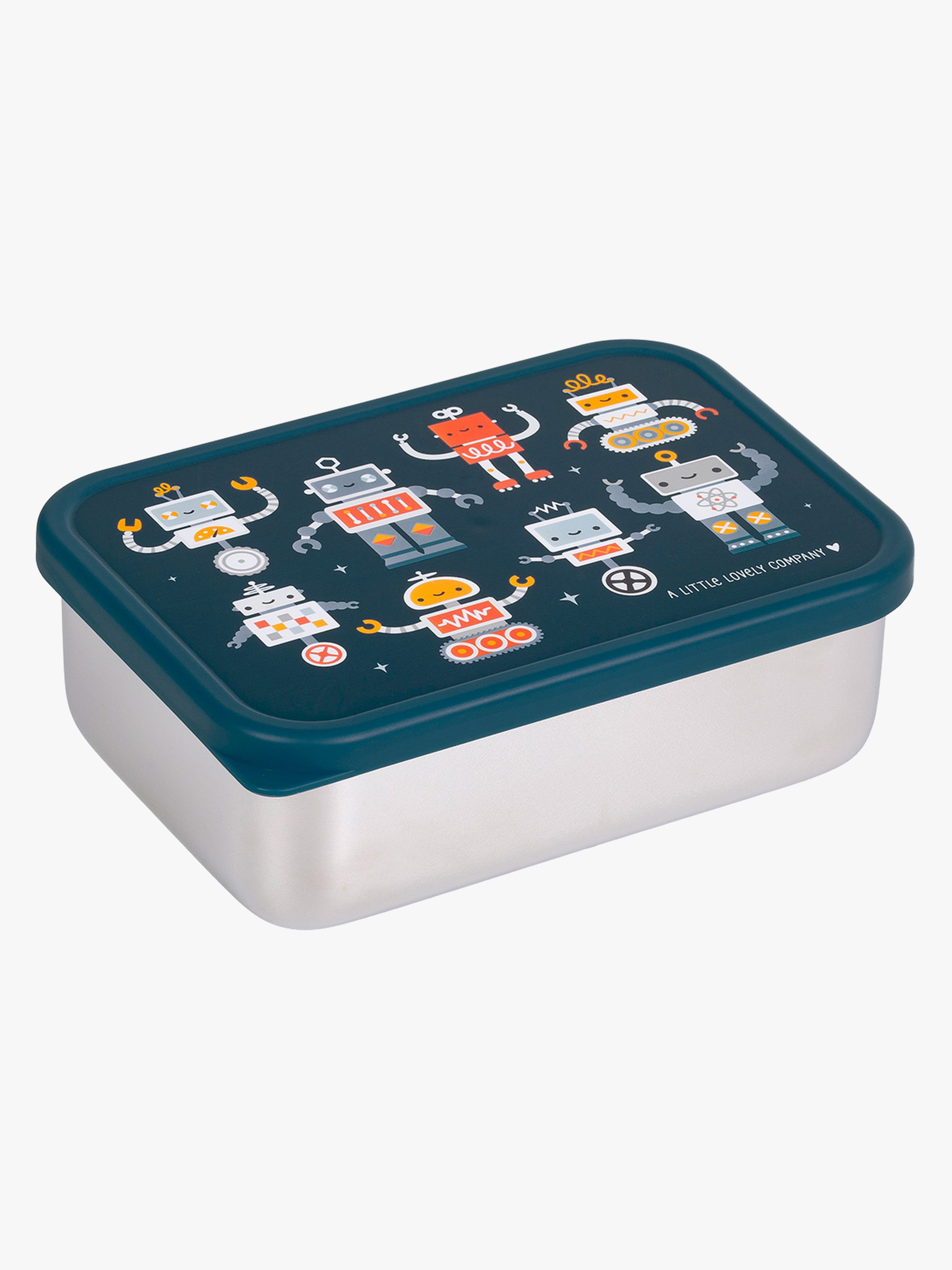 A Little Lovely Company Brotdose Stainless Steel, Robots