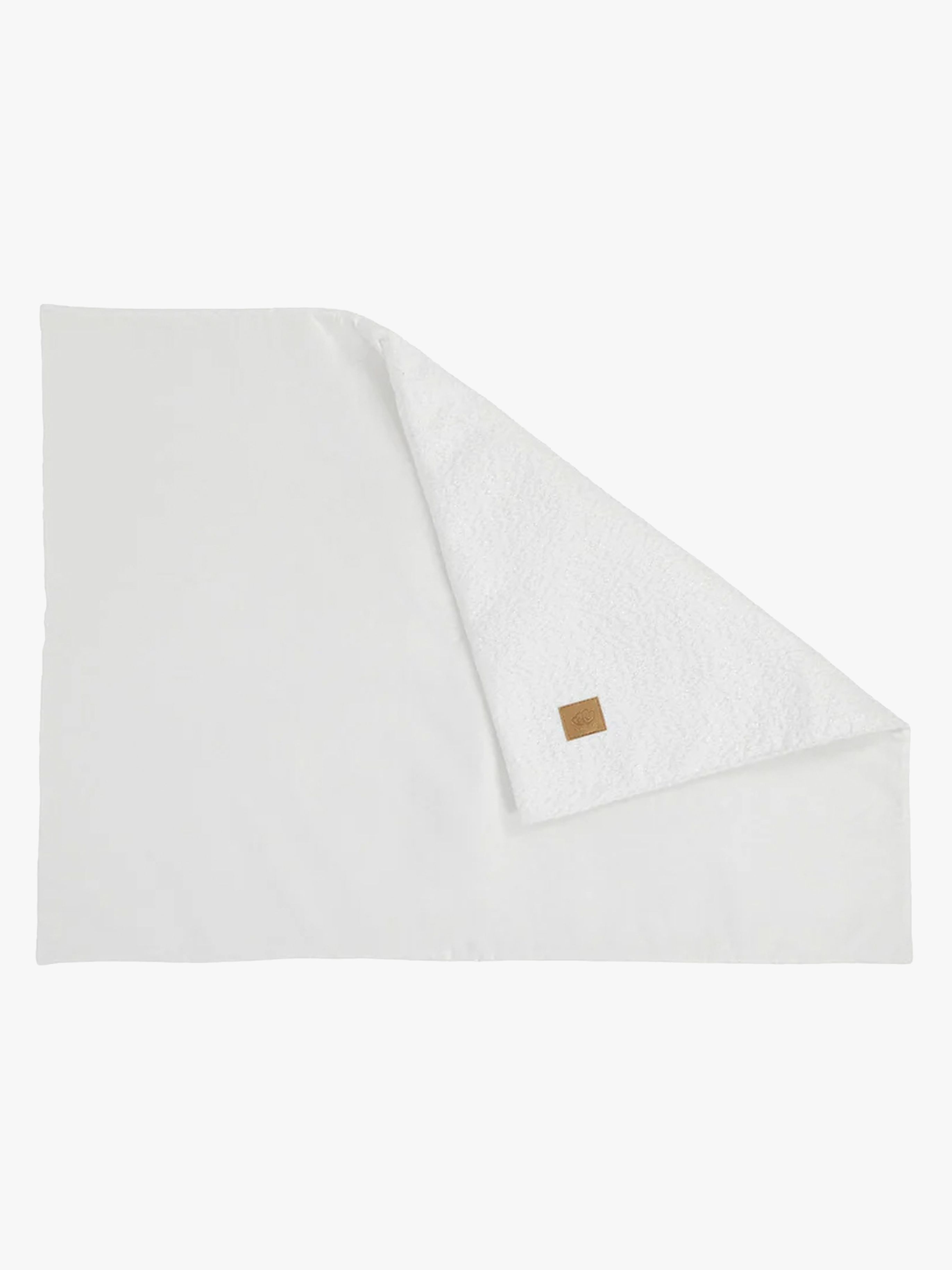 MeowBaby Boucle BabyBabydecke Summer, White, Kinderwagendecke, Baumwolle