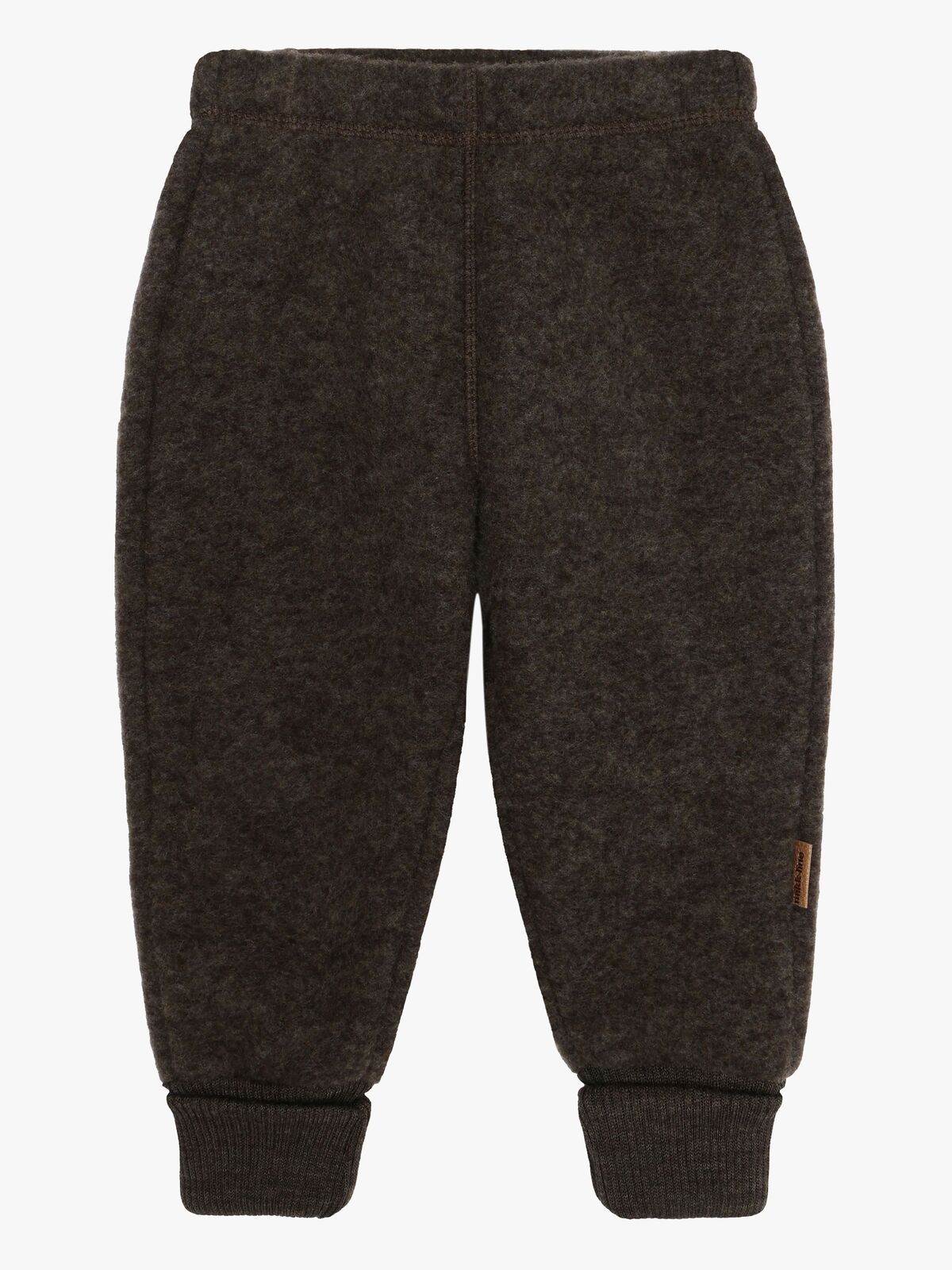 Mikk-Line Wollfilz-Hose Kind, Dark Brown Melange