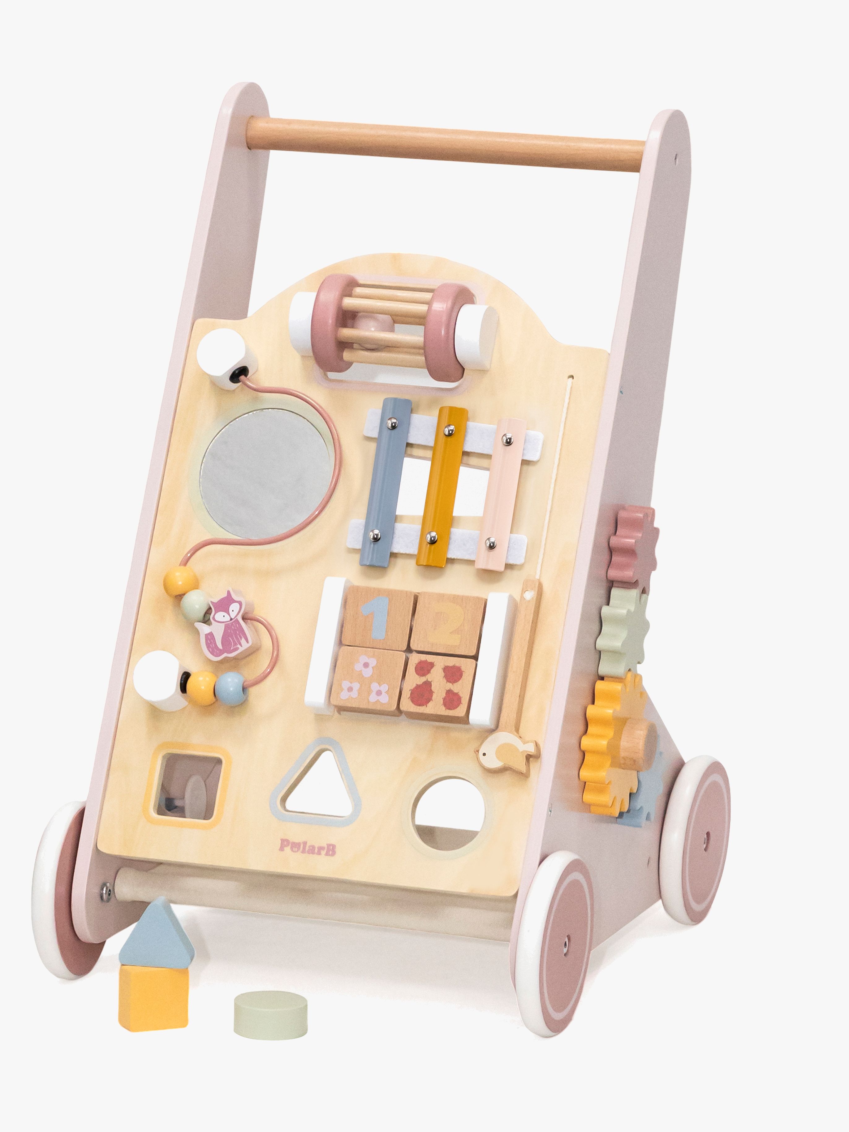 PolarB Lauflernwagen, Rosa, Babyspielzeug