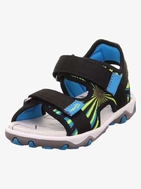 Superfit Mike 3.0 Sandalen, Schwarz/Gelb