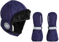 Nordbjørn Snowcap Mütze & Handschuhe, Eclipse