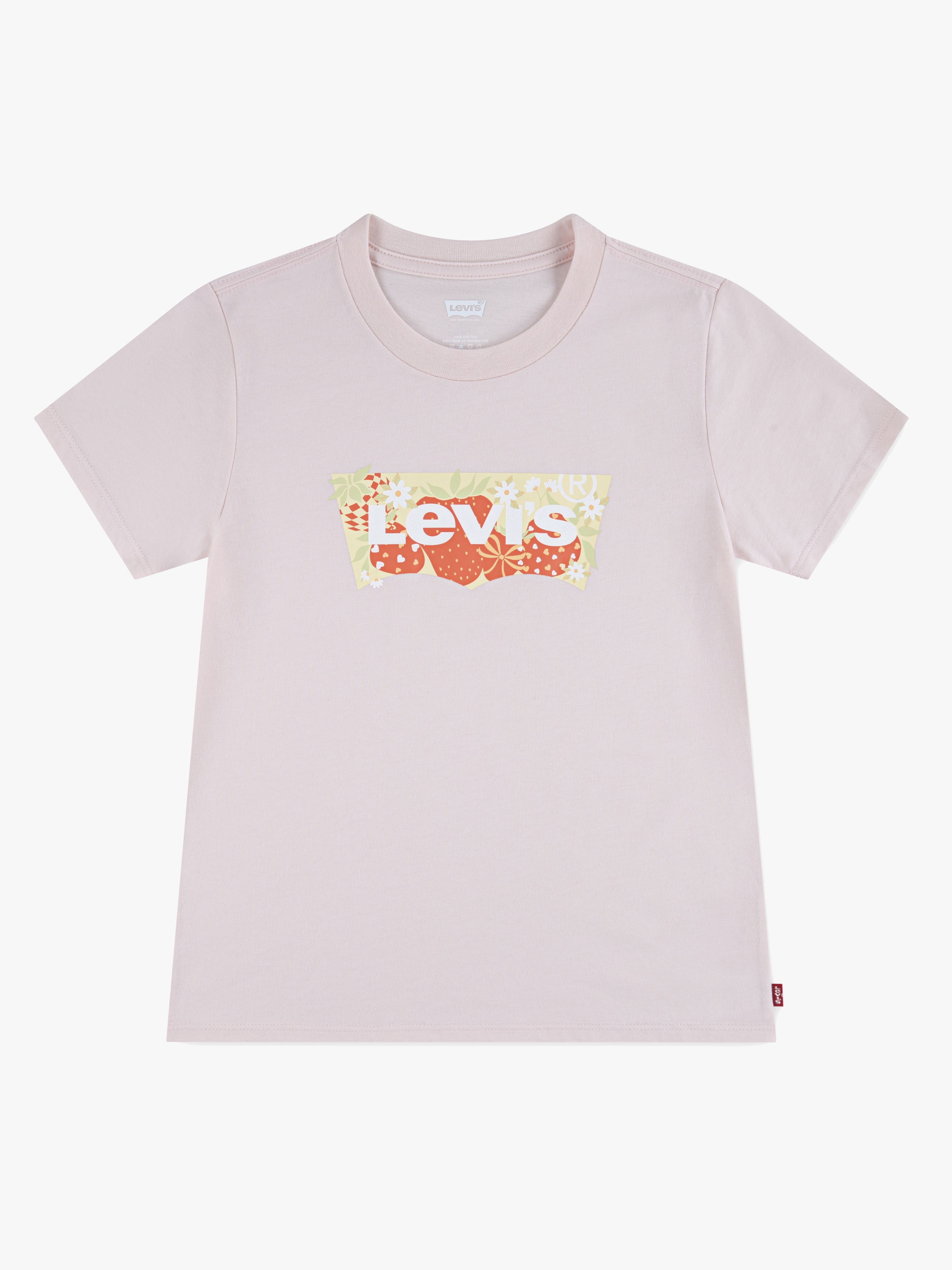 Levi's LVG Strawberry SS Batwing T-Shirt, Crystal Pink, 128