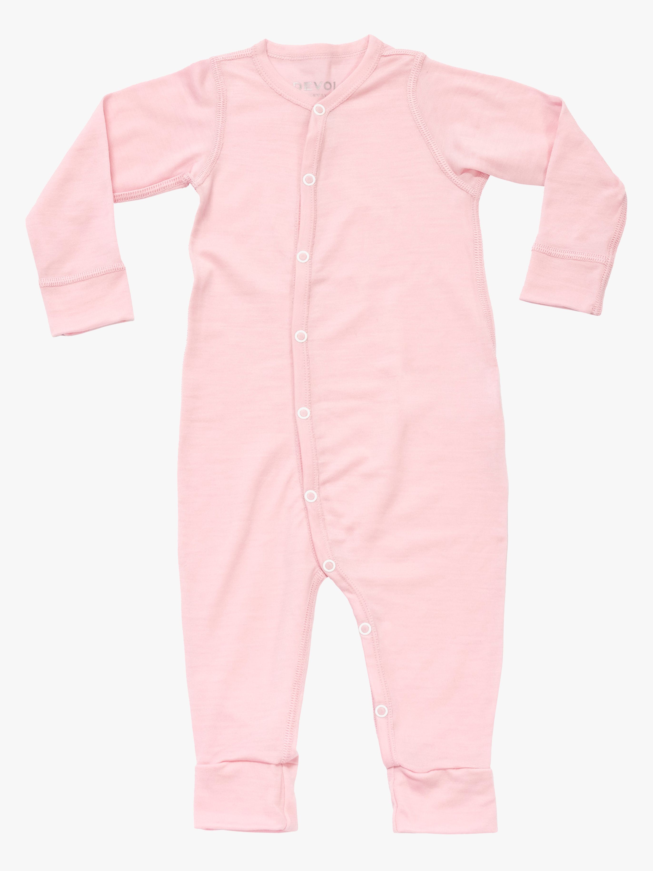 Breeze Merino Overall Baby, Chalk Pink, 68