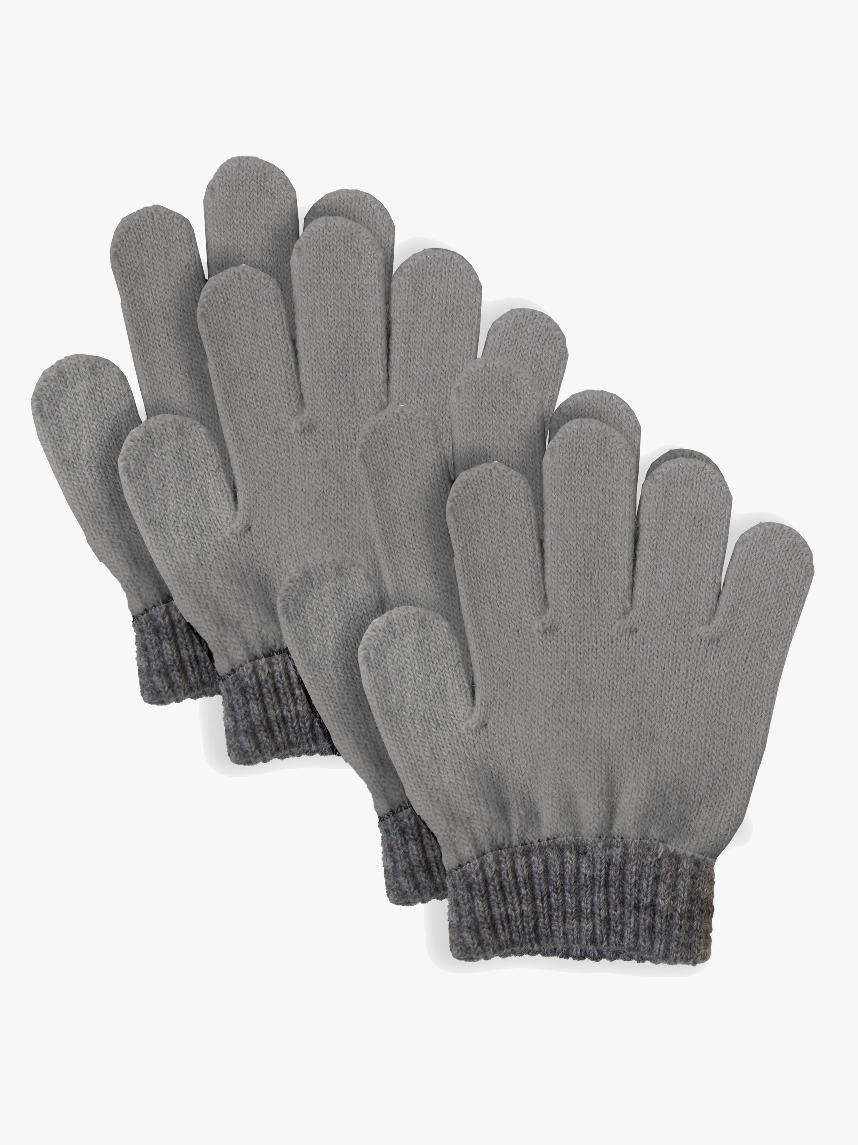 Lindberg Sundsvall Handschuhe Wollmischung 2er-Pack, Grey/Anth, 5-8 Jahre