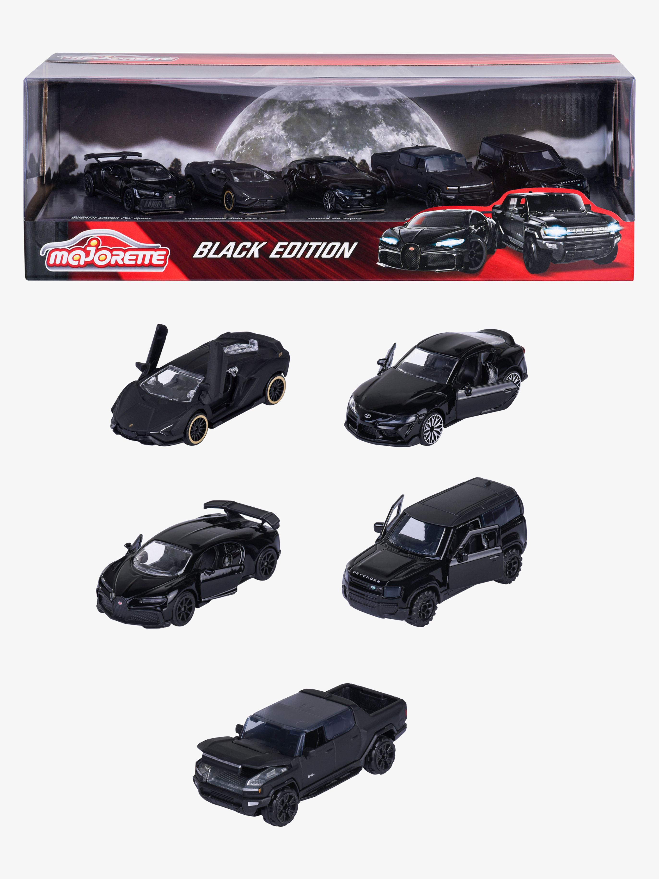 Majorette Autos Geschenkpackung 5er-Pack, Schwarz
