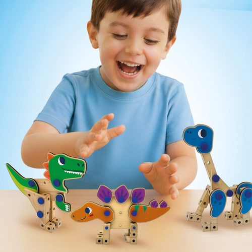 SES Creative Brix Junior Schreinerei-Set Dinosaurier