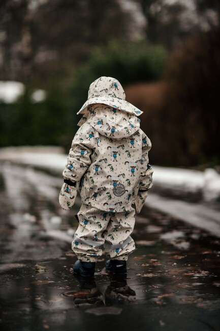 Geggamoja Gefüttertes Regenset Pippi Langstrumpf, Beige