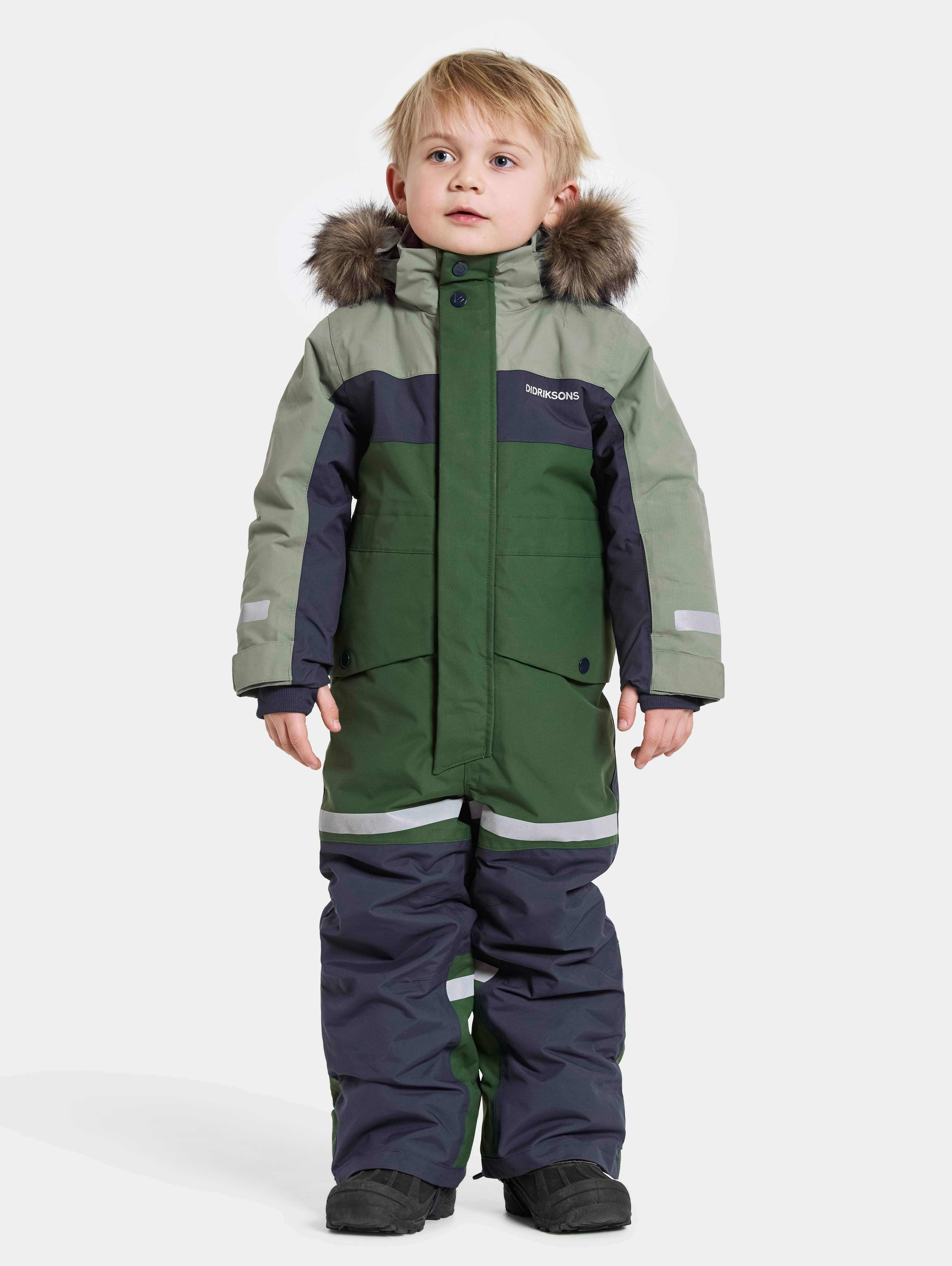 Didriksons Bjärven Overall, Light Moss, 120