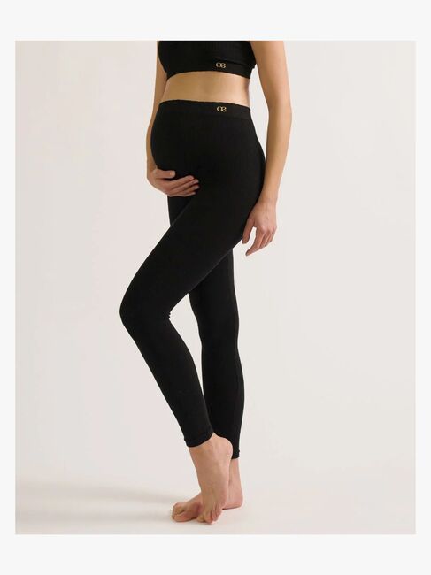 Cache Coeur ZOE SEAMLESS Umstandsleggings, Black