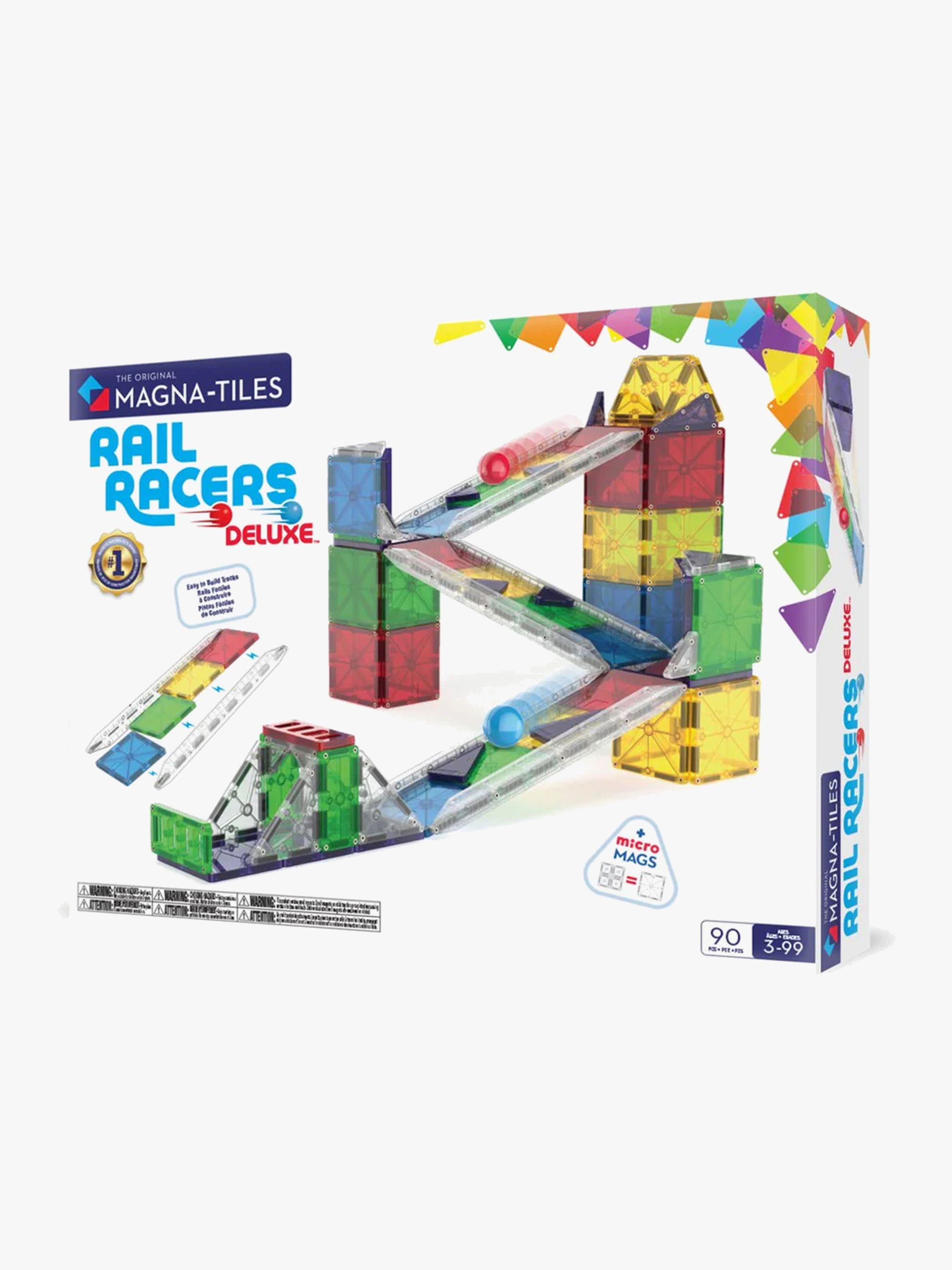 MAGNA-TILES Rail Racer Magnetische Bauteile 90 Teile