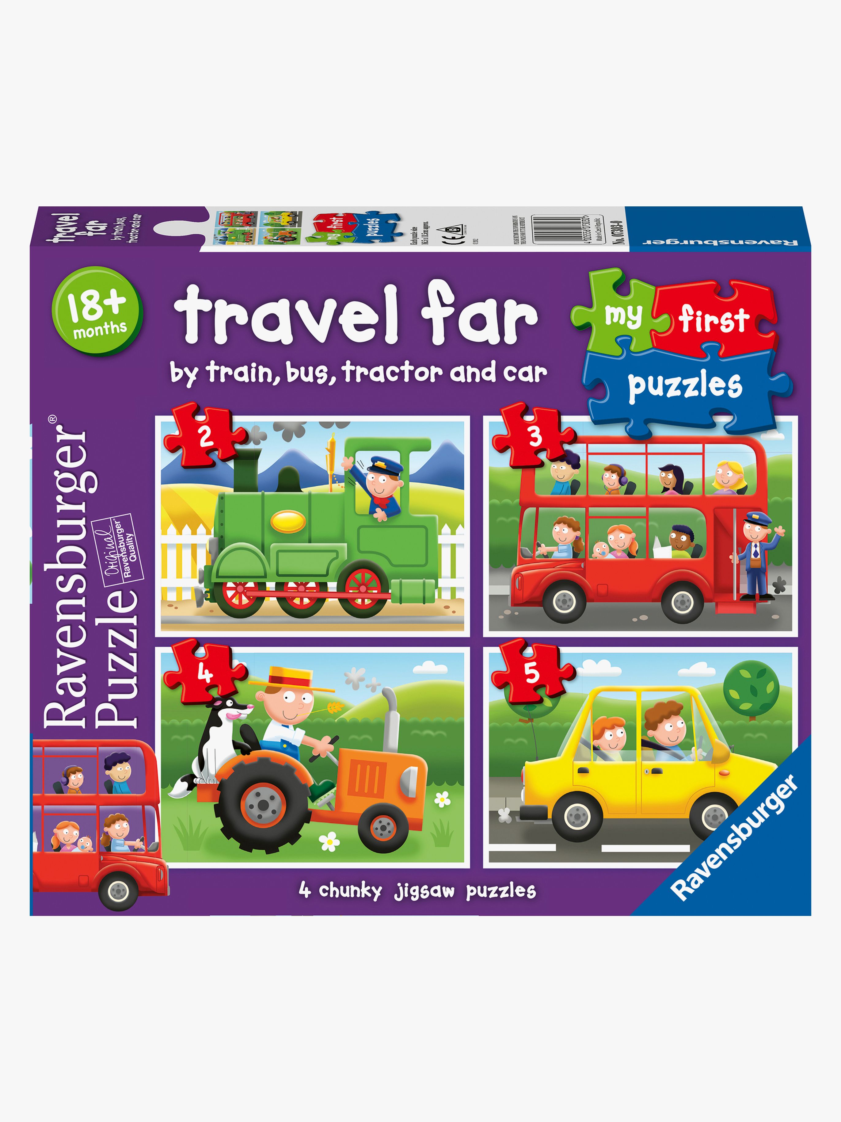My First Puzzles Travel far Puzzles 4-in-1