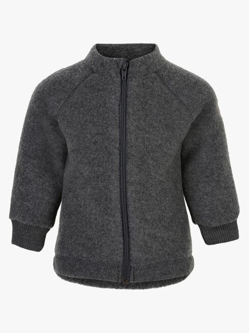 Mikk-Line Wollfilz-Jacke Kind, Anthracite Melange