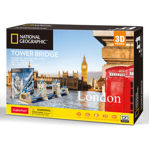 Cubic Fun Tower Bridge 3D Puzzle 120 Teile