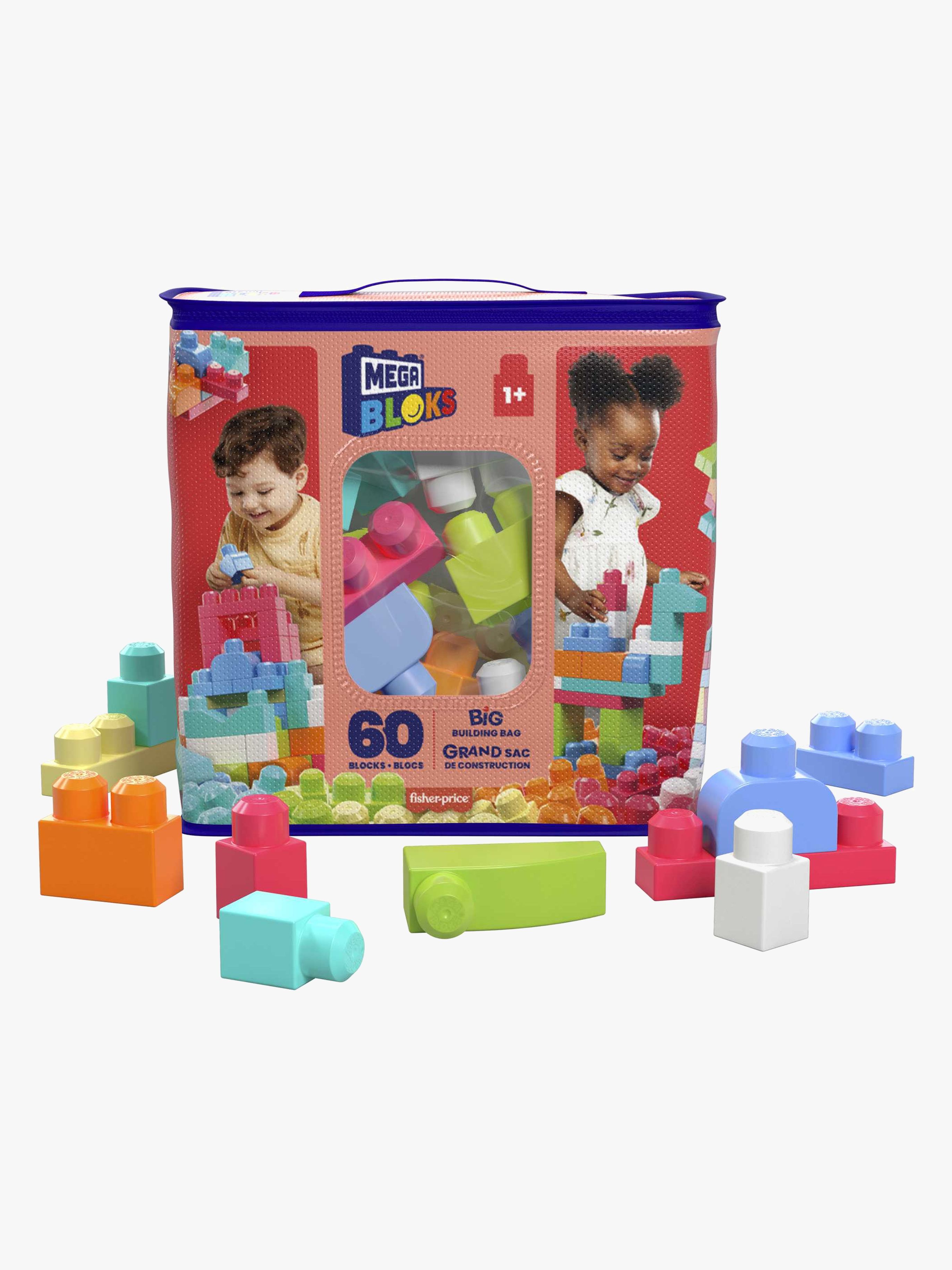 Mega Bloks Große Bautasche First Builders, 60 Teile