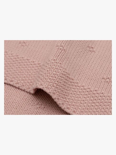 Jollein Strick-Decke Cozy, Wild Rose