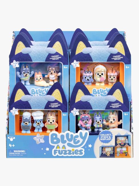 Bluey Fuzzies Figurenset Episode 3er-Pack Gemischte Auswahl
