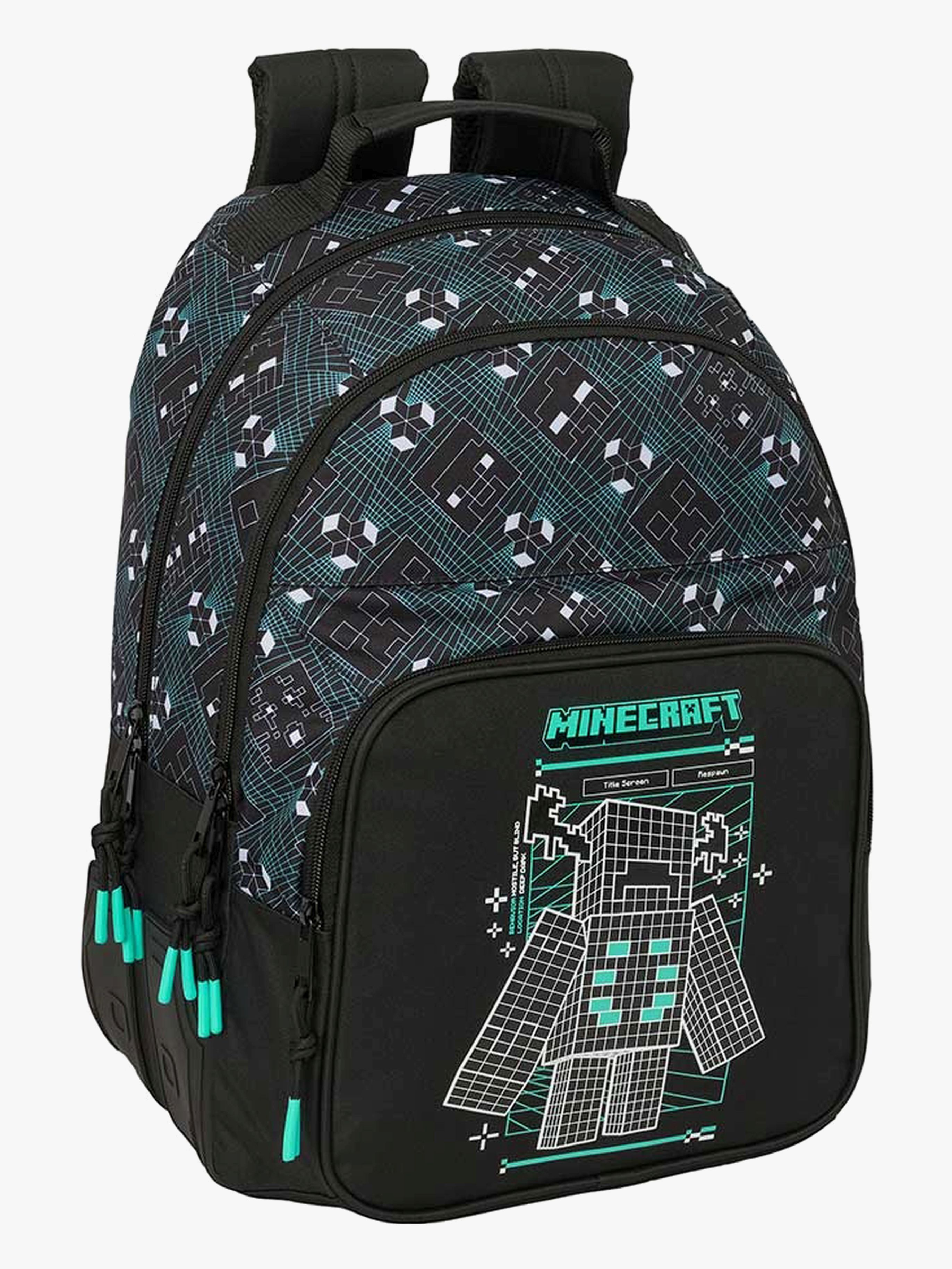 Minecraft 2-Fächer Kinder Rucksack 20L, Screen