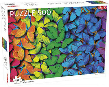 Tactic Puzzle Rainbow Butterflies 500 Teile
