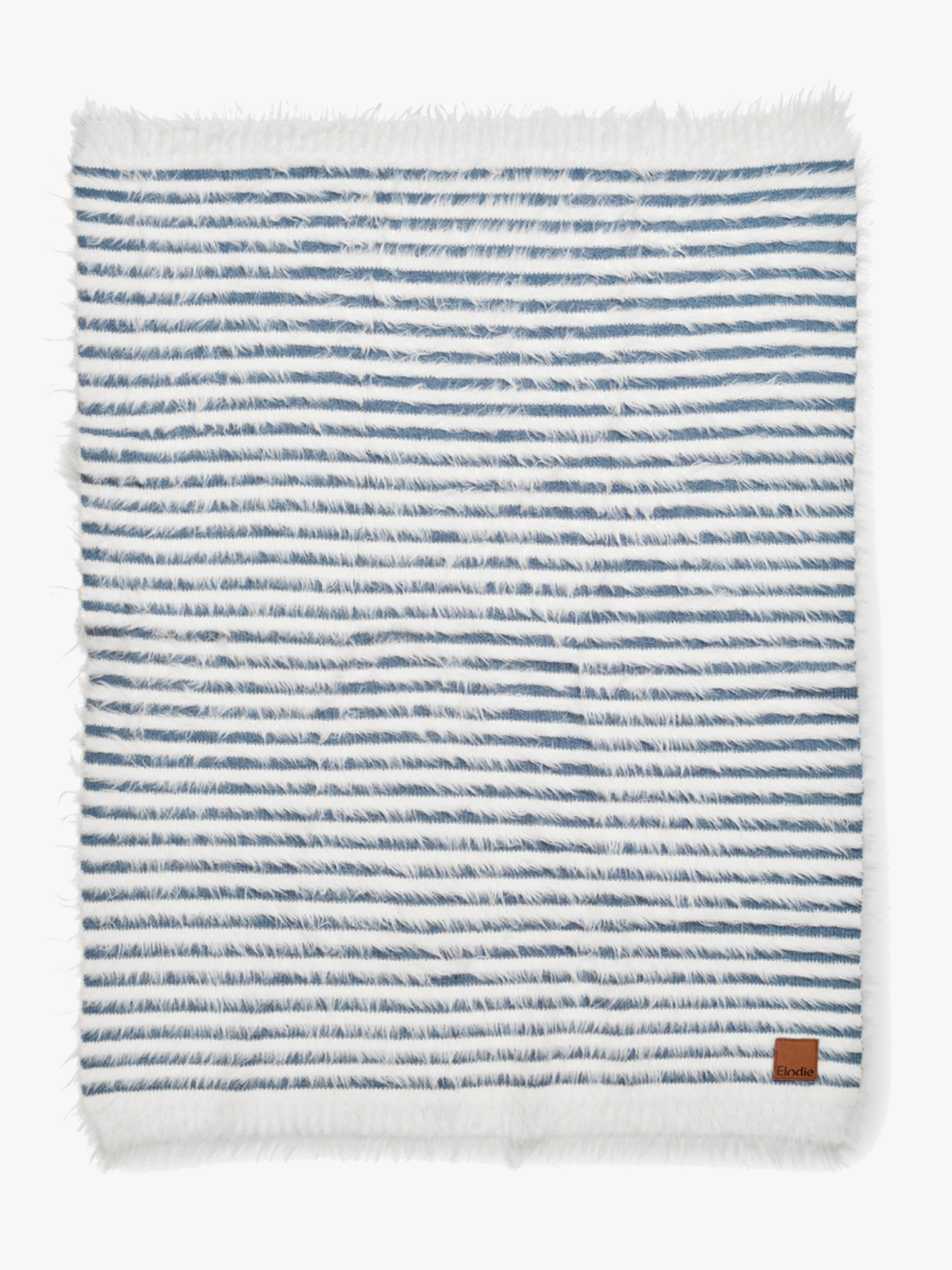 Elodie Furry Knit Decke, Berry Blue