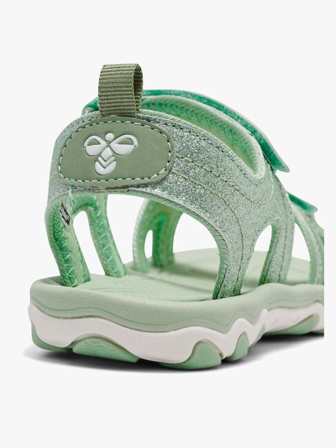 Hummel Glitter Jr Sandalen, Frosty Green