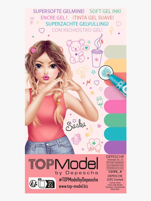 TOPModel Glitzer-Gelstifte 8er-Pack