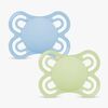 MAM Perfect Schnuller Silikon 2er-Pack 0-6m, Blau