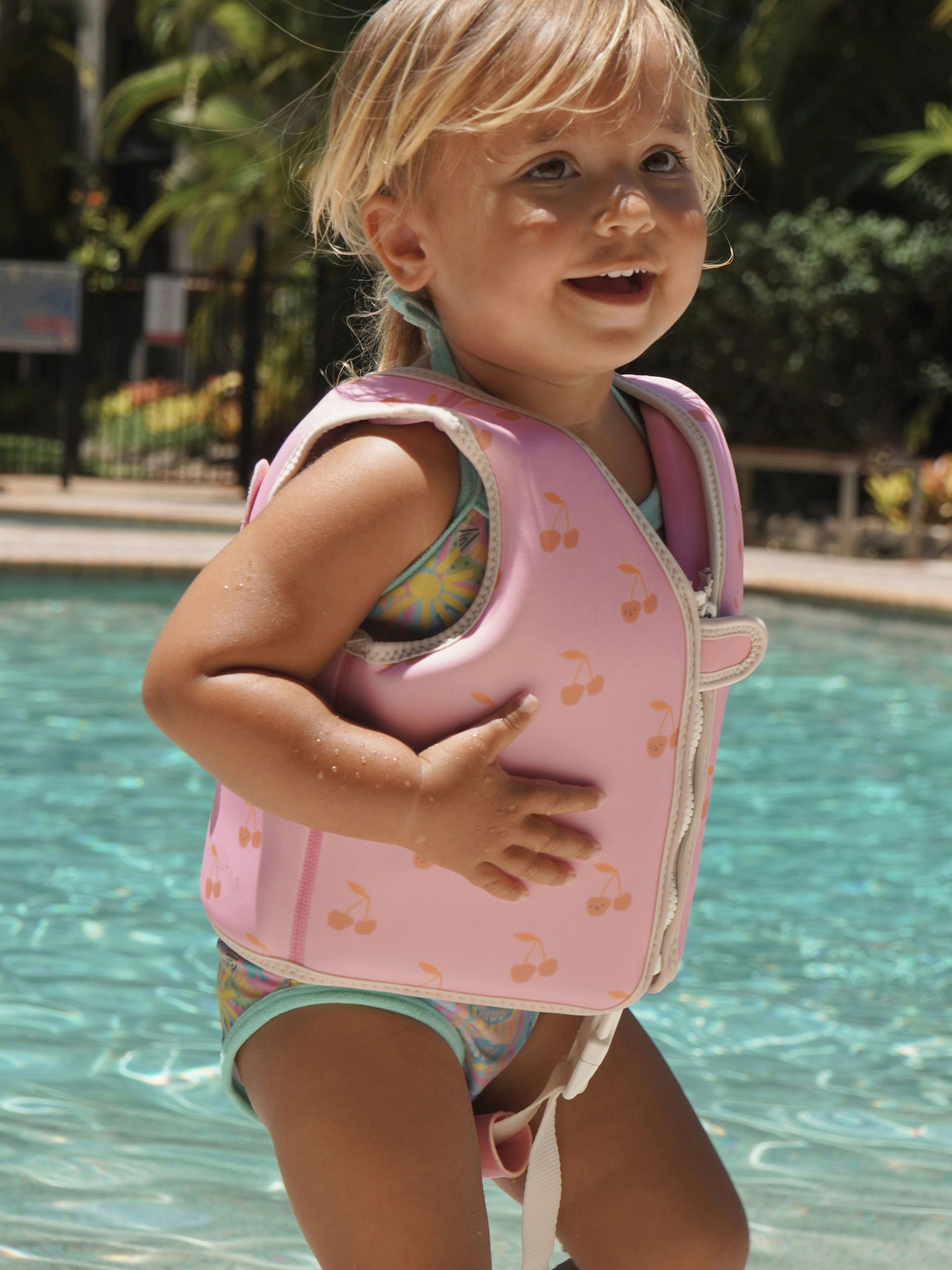 SUNNYLiFE Schwimmweste, Cotton Candy Cherry, 2-3 Jahre