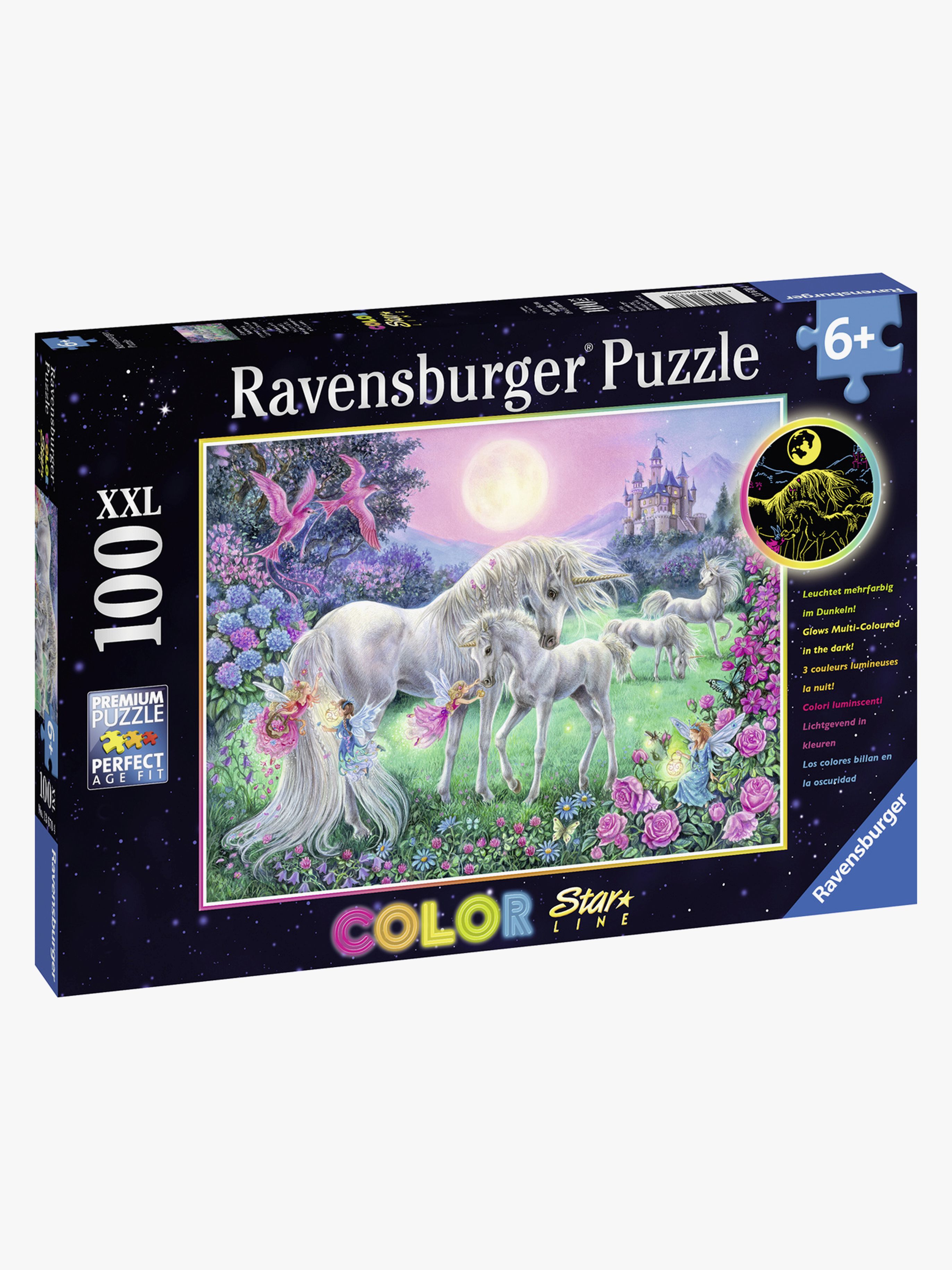 Ravensburger Puzzle Einhörner im Mondschein 100 Teile
