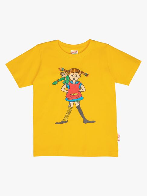 Pippi Langstrumpf X Martinex Pippi & Herr Nilsson T-Shirt, Gelb