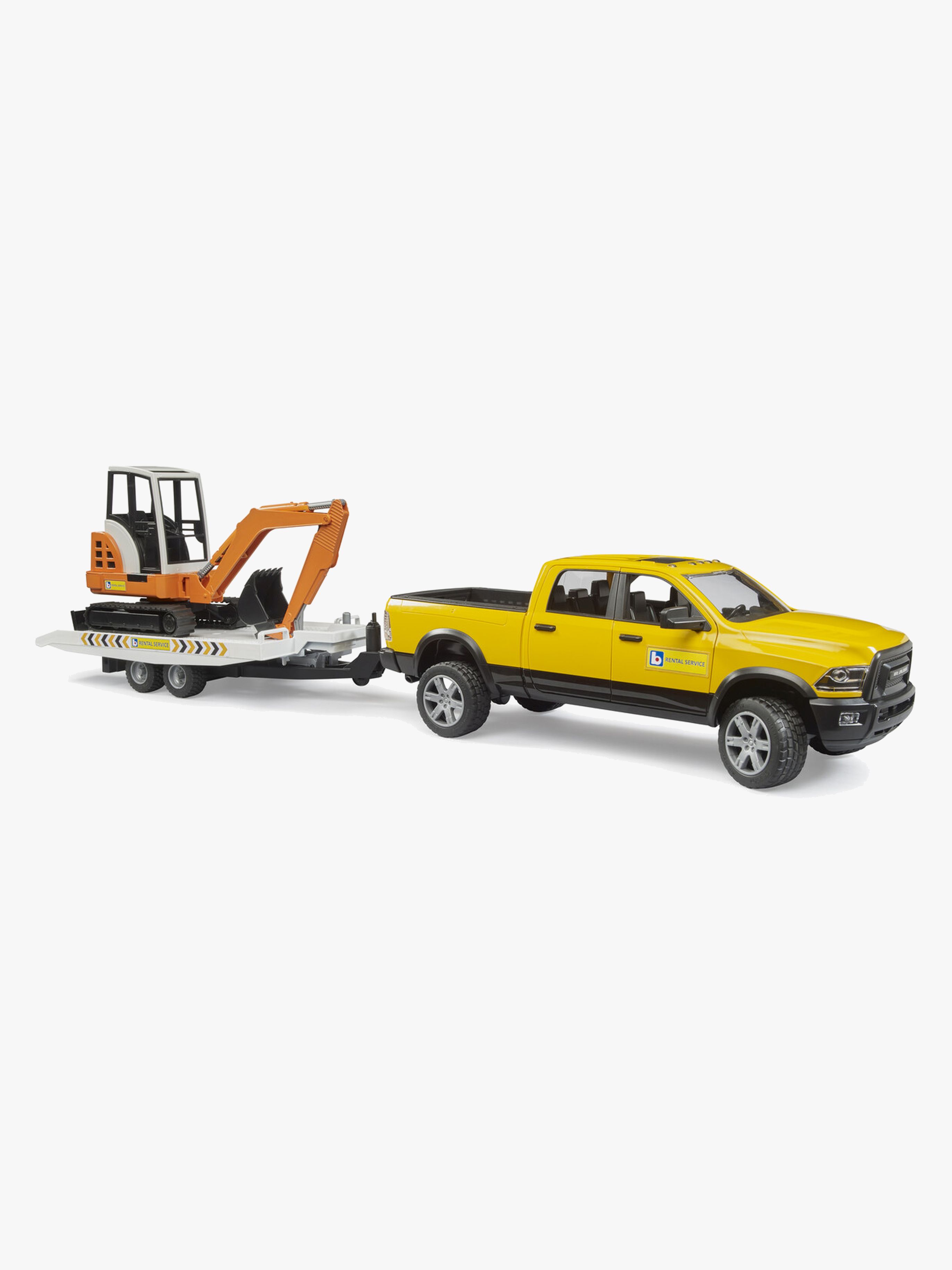 RAM Power Wagon Arbeitsauto mit Anhänger & Bagger