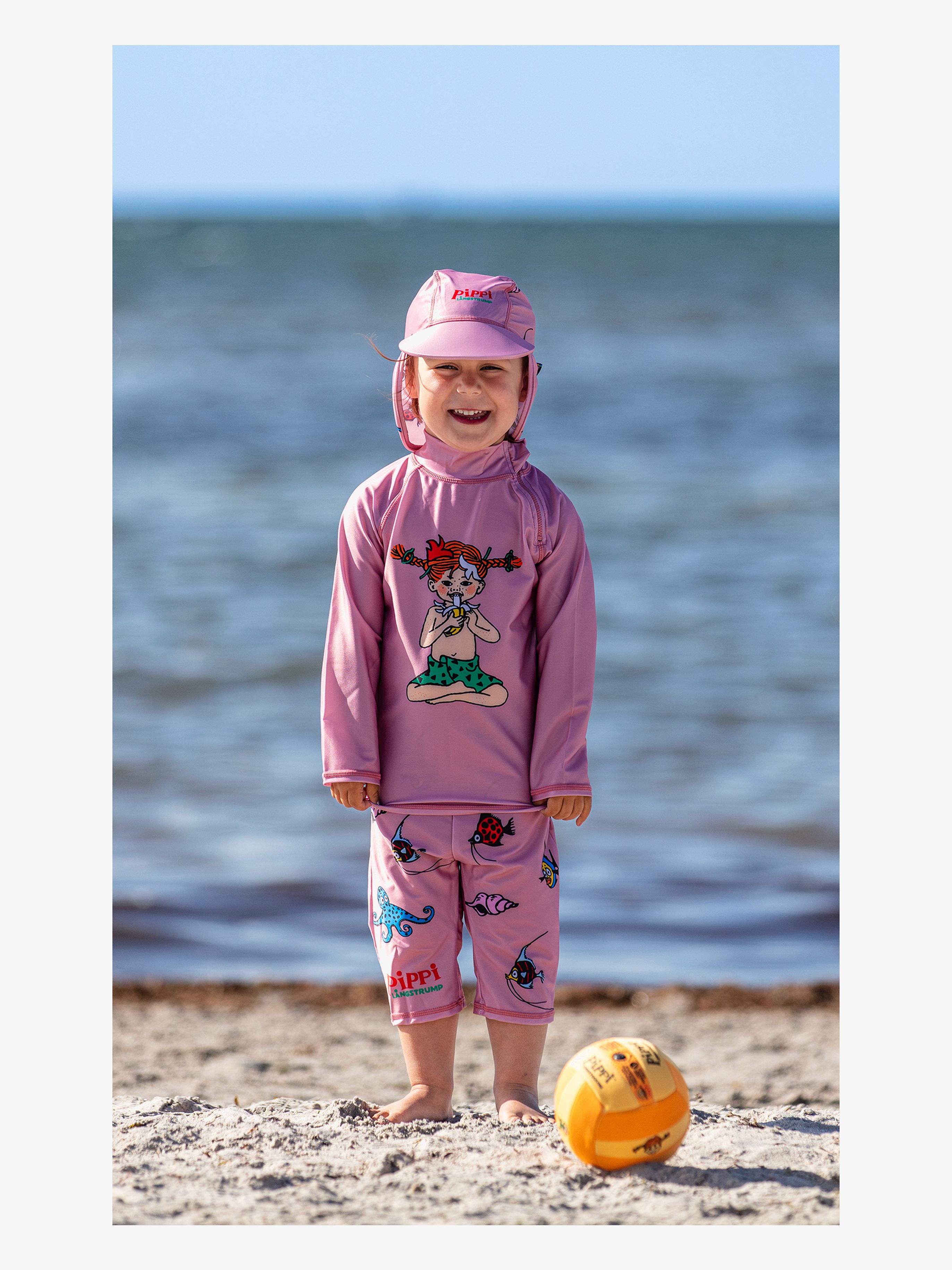 Swimpy Pippi UV-Set 3 Teile, Rosa, 110-116
