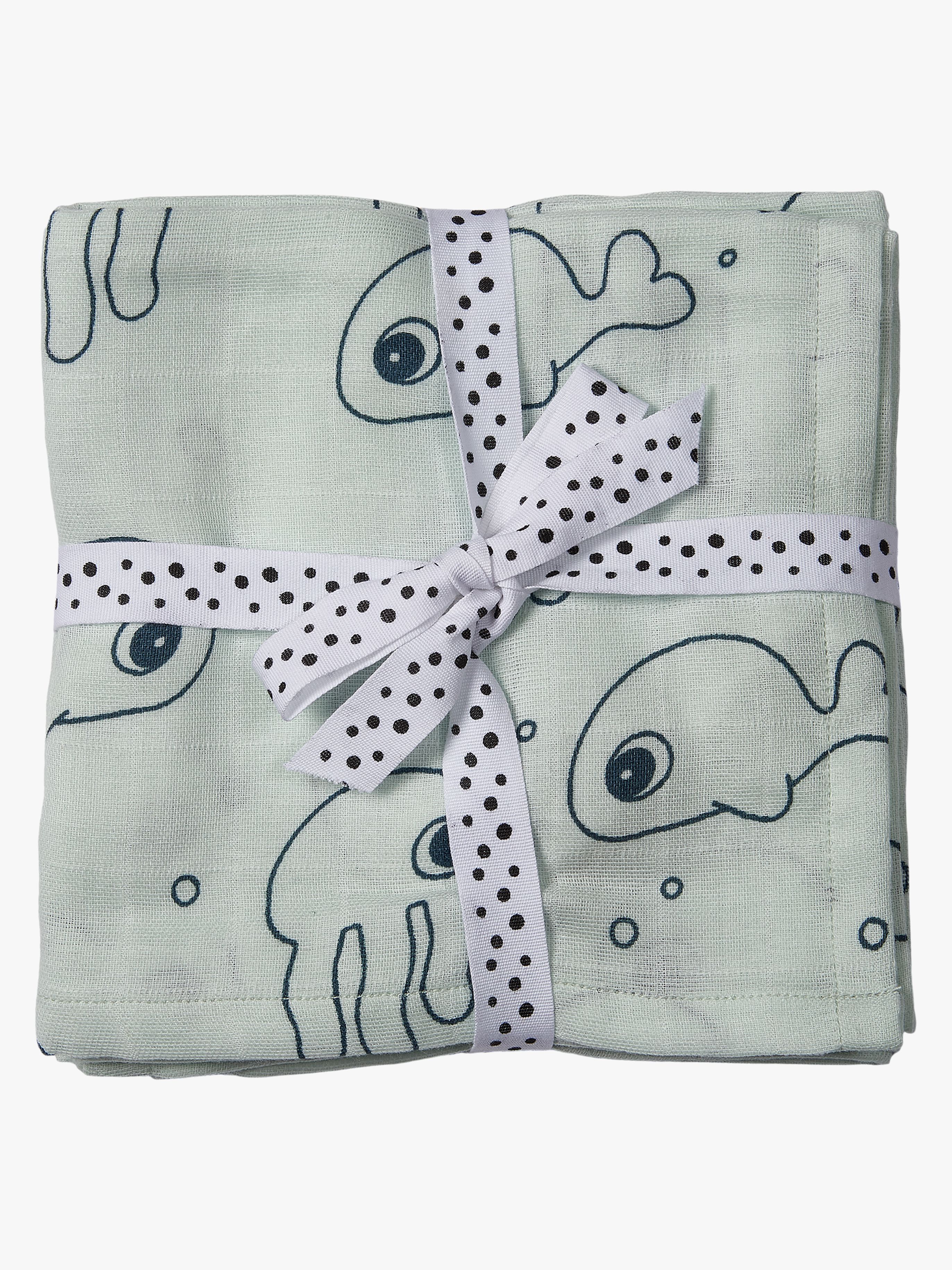 Done By Deer Swaddler Sea Friends 120x120 2er-Pack, Blue