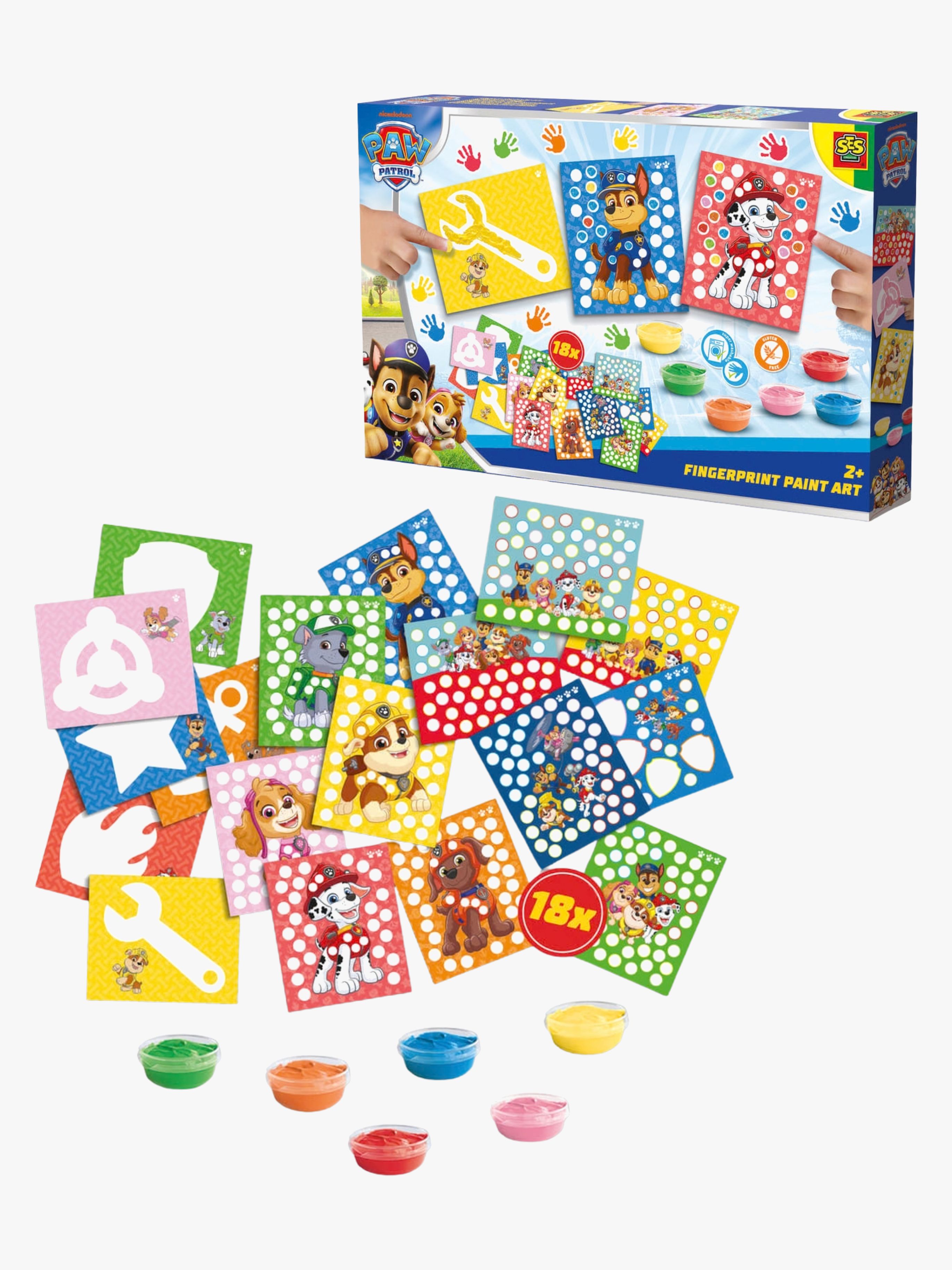 SES Creative Paw Patrol Bastelset Fingerfarbe