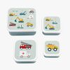 A Little Lovely Company Lunchbox-Set, Fahrzeuge
