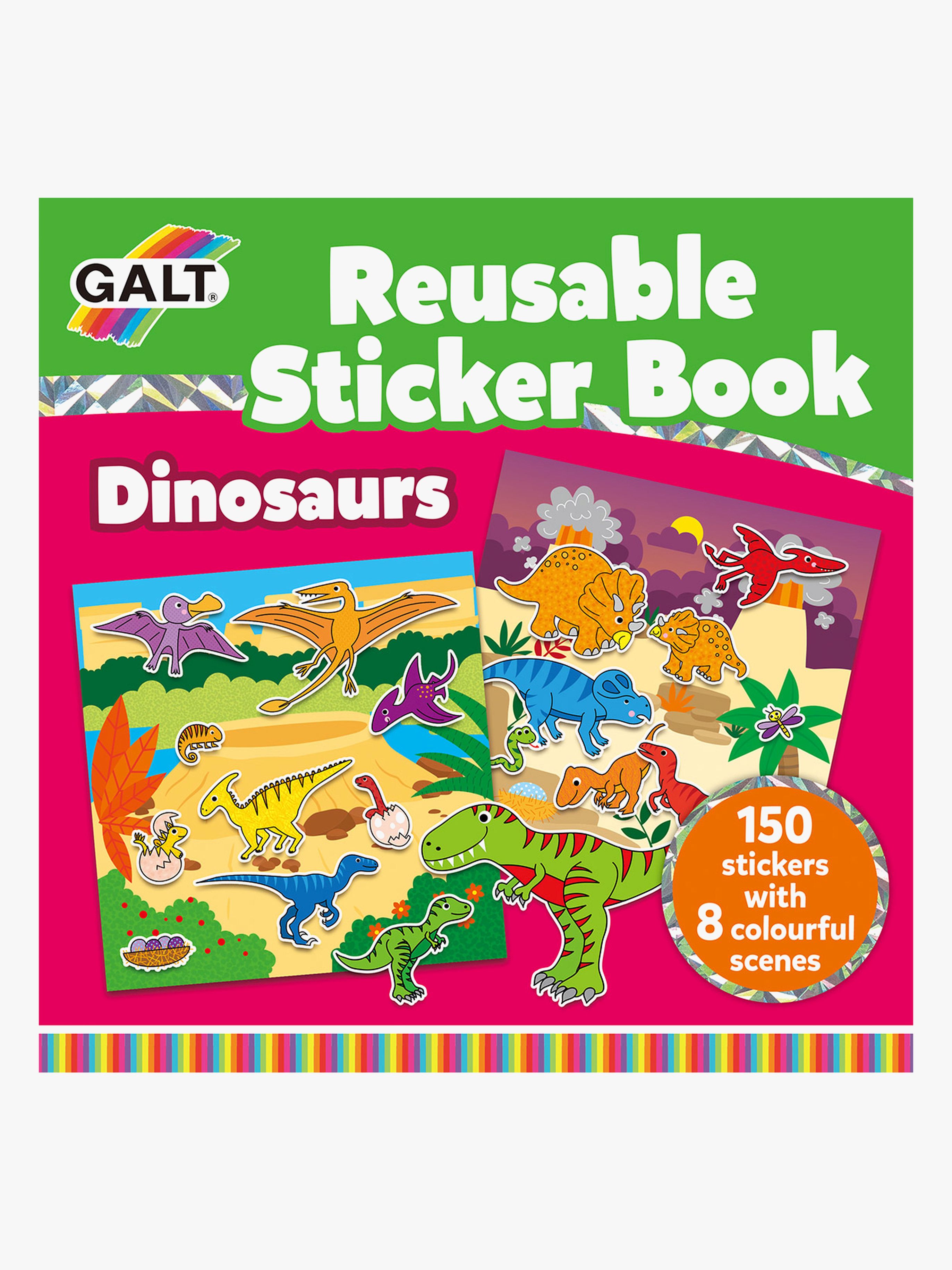 Galt Stickerbuch Wiederverwendbar, Dinosaurier