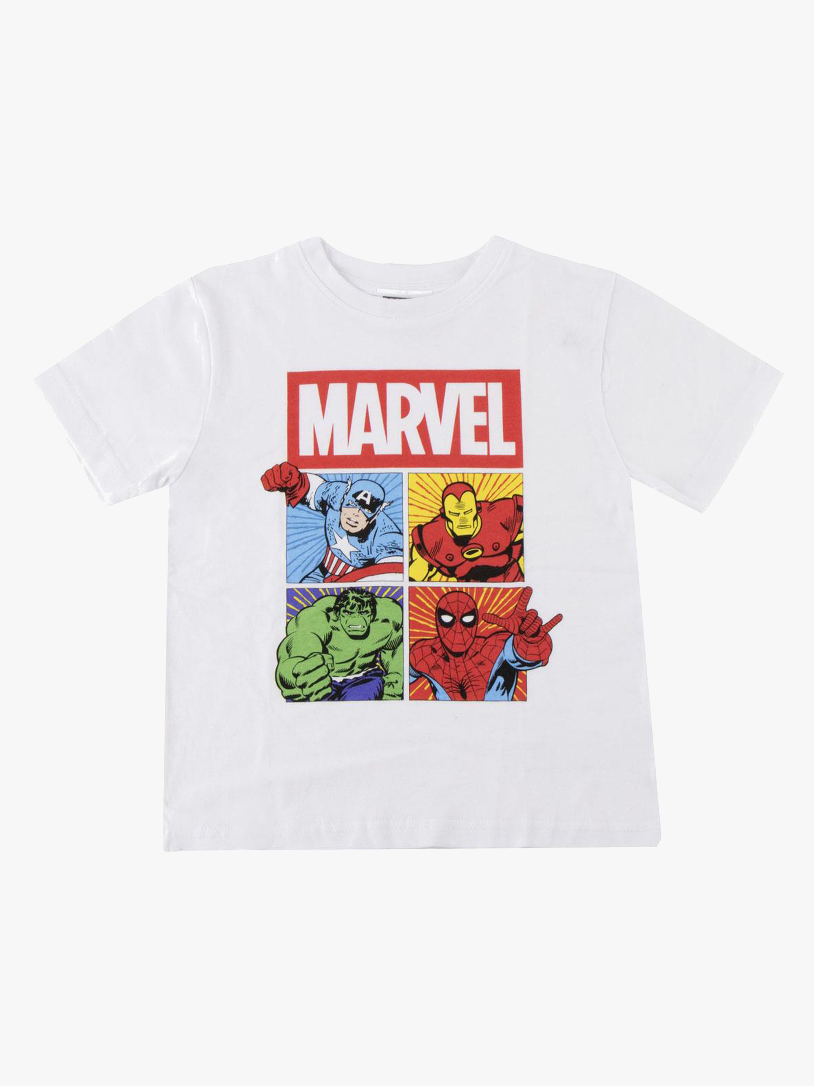 Marvel T-Shirt, Weiß, 140-146