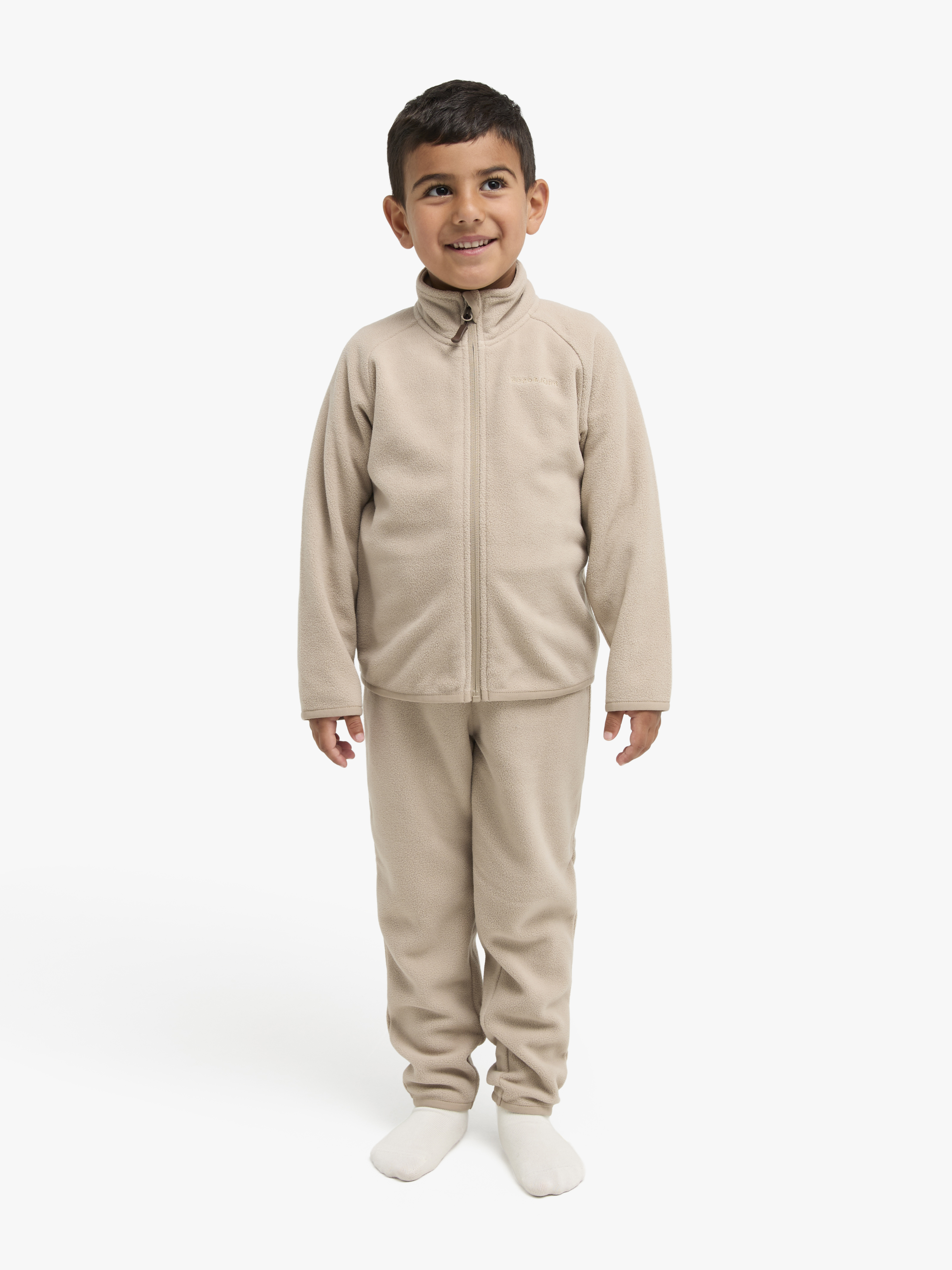 Nordbjörn Svanvik Fleeceset, Beige, 110-116