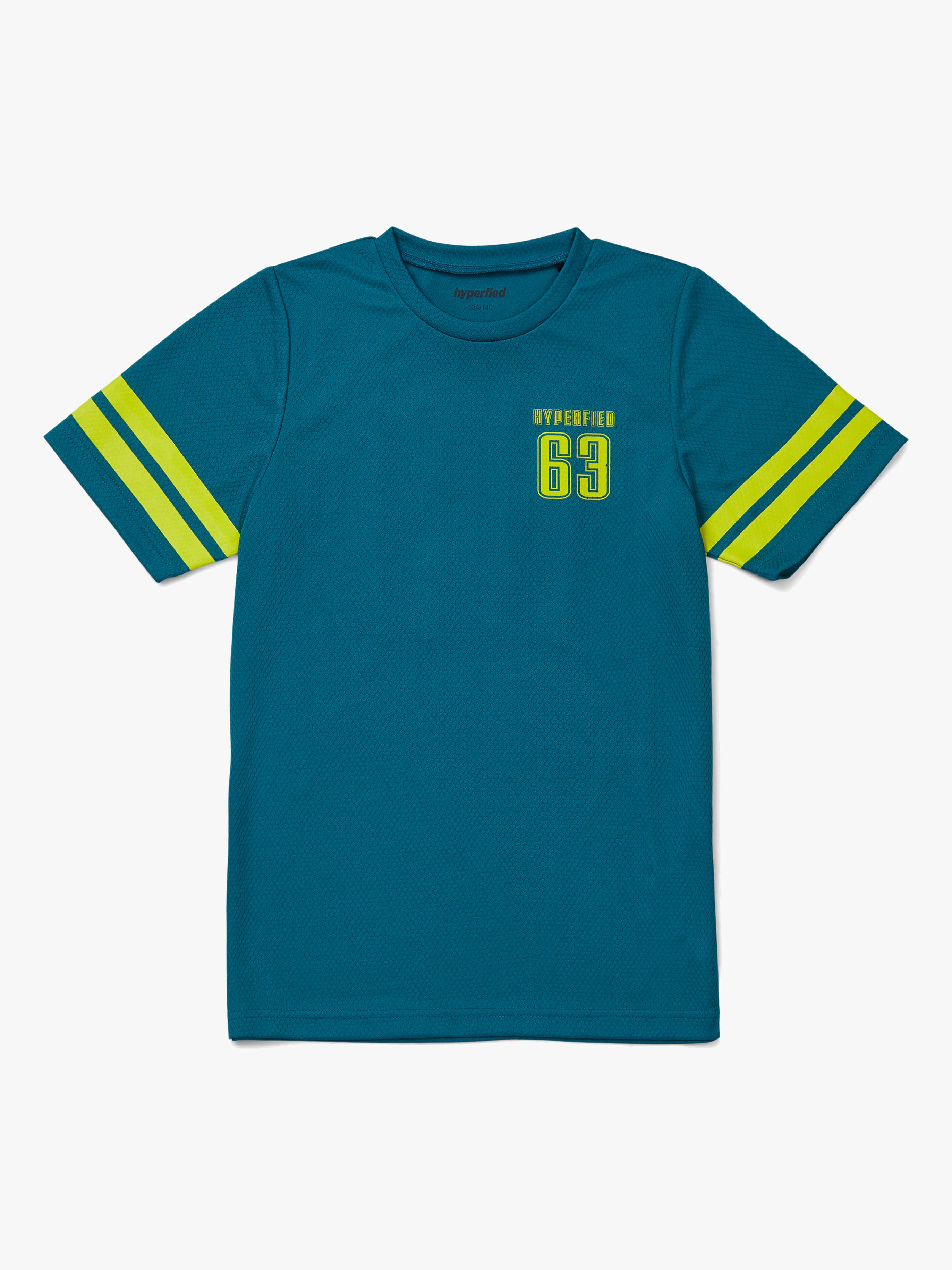 Hyperfied Back Logo T-Shirt, Harbor Blue 110-115