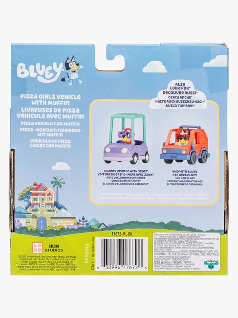 Bluey Figur mit Fahrzeug Muffin