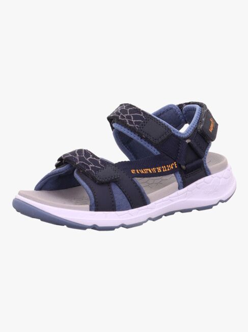 Superfit Criss Cross Sandalen, Blau/Orange