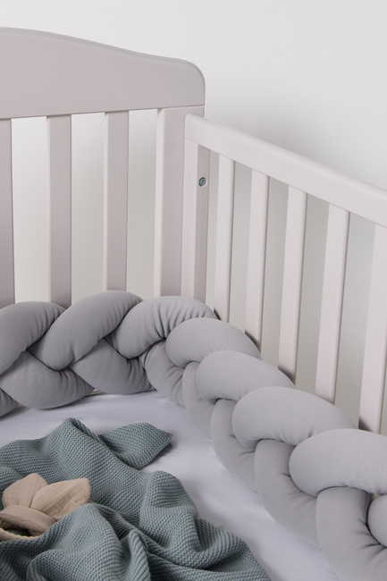 Alice & Fox ALEAH Geflochtenes Nestchen 200 cm, Light Grey