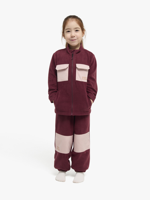 Nordbjörn Amhult Fleece-Set, Weinrot