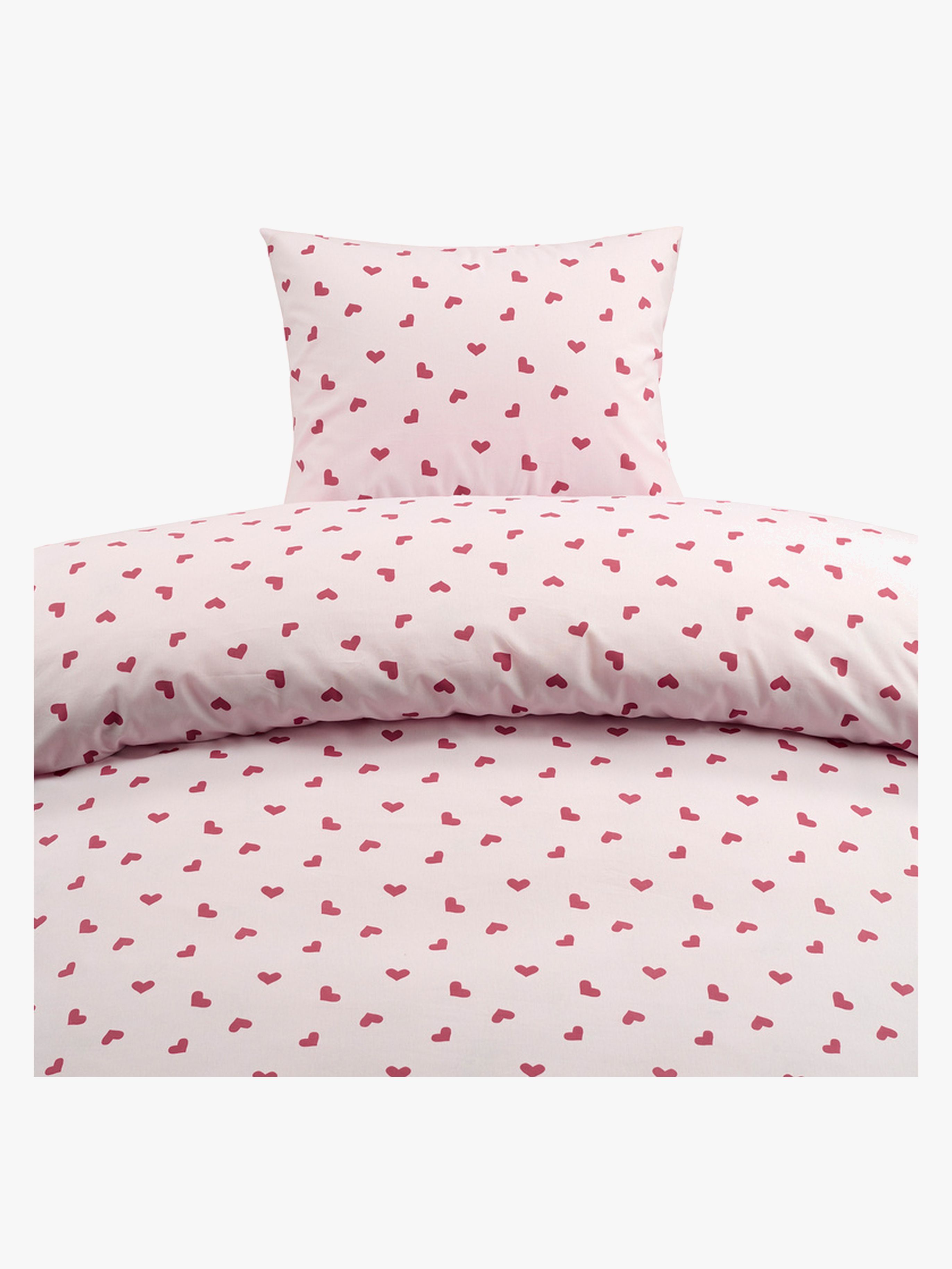 Borganäs Bettwäsche Hjärtrud 150x210, Rosa