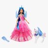 Barbie Sapphire Puppe mit blauem Haar & Einhorn